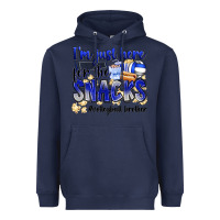 Navy im just here for the snacks volleyball brother Heavyweight Hoodie - Zillion Design Studio