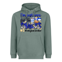 Sage im just here for the snacks volleyball brother Heavyweight Hoodie - Zillion Design Studio