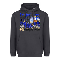 Smoke im just here for the snacks volleyball brother Heavyweight Hoodie - Zillion Design Studio