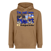 Toasted Coconut im just here for the snacks volleyball brother Heavyweight Hoodie - Zillion Design Studio