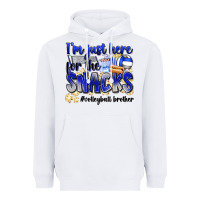 White im just here for the snacks volleyball brother Heavyweight Hoodie - Zillion Design Studio