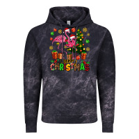 Cloud Black flamingo merry christmas Vintage Hoodie - AdoDesignShop