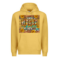 Antique Gold western hello fall tumbler Premium Hoodie - Artiststas