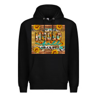 Black western hello fall tumbler Premium Hoodie - Artiststas