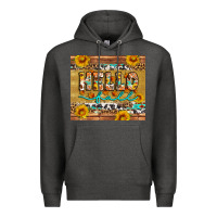 Charcoal Heather western hello fall tumbler Premium Hoodie - Artiststas