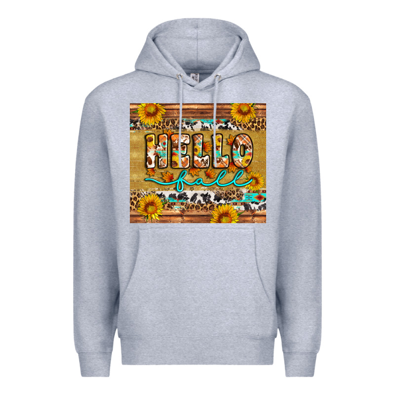 Western Hello Fall Tumbler Premium Hoodie by Artiststas | Teevron