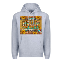 Heather Grey western hello fall tumbler Premium Hoodie - Artiststas
