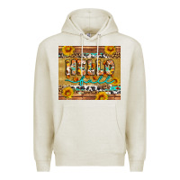 Oatmeal Heather western hello fall tumbler Premium Hoodie - Artiststas