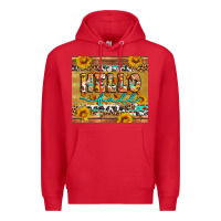 Red western hello fall tumbler Premium Hoodie - Artiststas