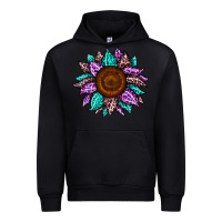 Black sunflower leopard color Urban Hoodie - JahusDesignShop