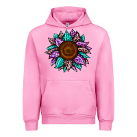 Fuchsia Pink sunflower leopard color Urban Hoodie - JahusDesignShop