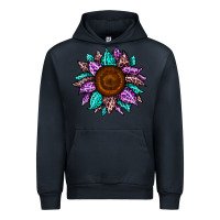 Navy sunflower leopard color Urban Hoodie - JahusDesignShop