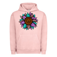 Pigment Salmon sunflower leopard color Urban Hoodie - JahusDesignShop