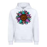 White sunflower leopard color Urban Hoodie - JahusDesignShop