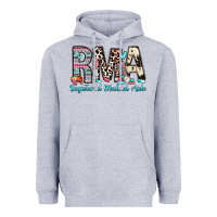 Heather Grey rma registered medical aide Heavyweight Hoodie - Zillion Design Studio