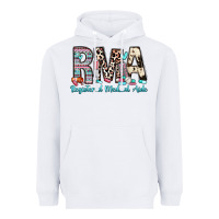 White rma registered medical aide Heavyweight Hoodie - Zillion Design Studio