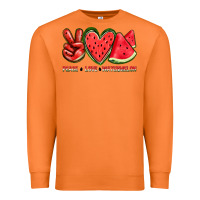 Carrot peace love watermelon Premium Sweatshirt - texasbilliewilder