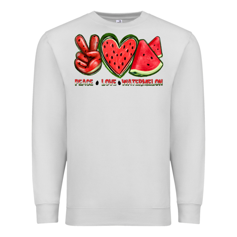 Peace Love Watermelon Premium Sweatshirt by texasbilliewilder | Teevron