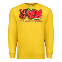 Lemon peace love watermelon Premium Sweatshirt - texasbilliewilder