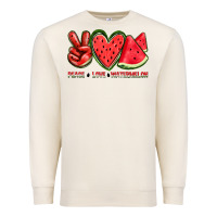 Sandshell peace love watermelon Premium Sweatshirt - texasbilliewilder
