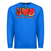 True Royal peace love watermelon Premium Sweatshirt - texasbilliewilder