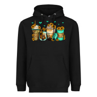 Black sunflowers coffee cups Heavyweight Hoodie - Zillion Design Studio