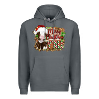 Rock merry christmas y'all cow Premium Hoodie - Artiststas