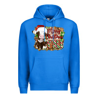 True Royal merry christmas y'all cow Premium Hoodie - Artiststas