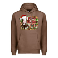 Chestnut merry christmas y'all cow Premium Hoodie - Artiststas