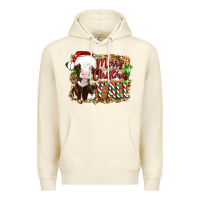 Sandshell merry christmas y'all cow Premium Hoodie - Artiststas