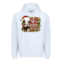 White merry christmas y'all cow Premium Hoodie - Artiststas