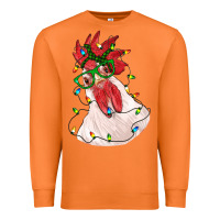 Carrot christmas rooster with lights Premium Sweatshirt - RanaPortraitStore