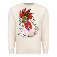 Sandshell christmas rooster with lights Premium Sweatshirt - RanaPortraitStore