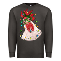 Smoke christmas rooster with lights Premium Sweatshirt - RanaPortraitStore