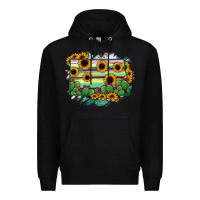 Black North Dakota State Map Premium Hoodie - RanaPortraitStore