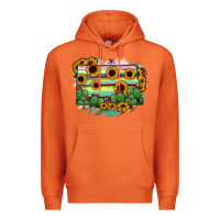 Carrot North Dakota State Map Premium Hoodie - RanaPortraitStore