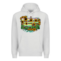 Dove Grey North Dakota State Map Premium Hoodie - RanaPortraitStore