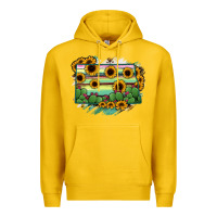 Lemon North Dakota State Map Premium Hoodie - RanaPortraitStore