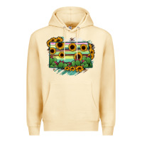 Pina Colada North Dakota State Map Premium Hoodie - RanaPortraitStore