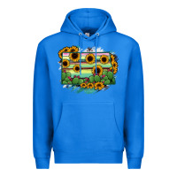 True Royal North Dakota State Map Premium Hoodie - RanaPortraitStore