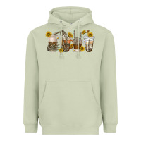 Matcha skeleton hands coffee cups Heavyweight Hoodie - texasbilliewilder