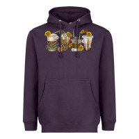 Plum skeleton hands coffee cups Heavyweight Hoodie - texasbilliewilder