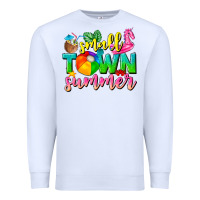 White small town summer tbw Premium Sweatshirt - texasbilliewilder