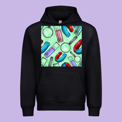 Sciences Seamless Pattern Urban Hoodie Designed By Bundleandbundleshop