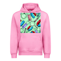 Fuchsia Pink sciences seamless pattern Urban Hoodie - BundleAndBundleShop