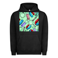 Pigment Black sciences seamless pattern Urban Hoodie - BundleAndBundleShop