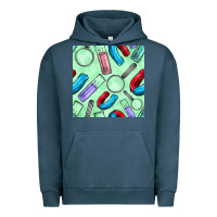 Pigment Midnight Navy sciences seamless pattern Urban Hoodie - BundleAndBundleShop