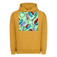 Pigment Peanut Butter sciences seamless pattern Urban Hoodie - BundleAndBundleShop