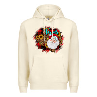 Sandshell texas santa wood slice ornament Premium Hoodie - JahusDesignShop