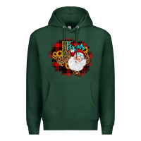 Sports Green texas santa wood slice ornament Premium Hoodie - JahusDesignShop